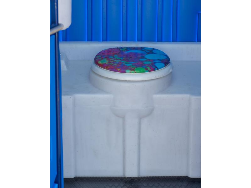 Туалетная пластиковая кабинка WC LUX, умывальник