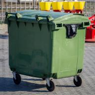 Евроконтейнер для мусора 1100 л (green)
