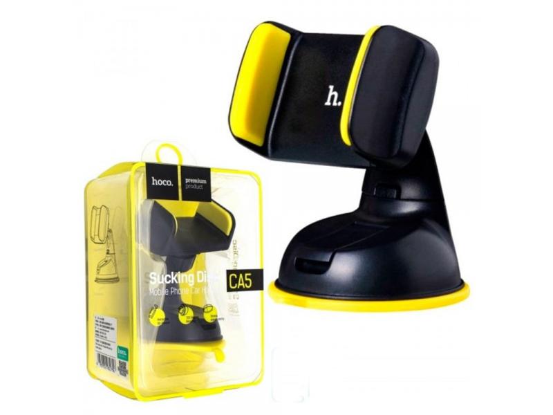 Hoco CA5 Автомобильный держатель телефона (желтый)