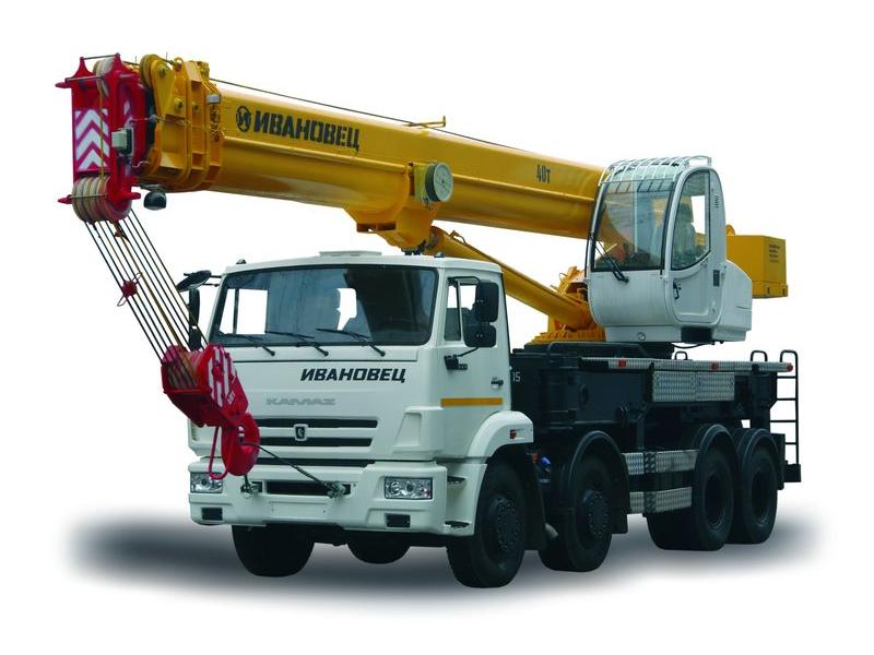 Truck crane Ivanovets KS-65740-6