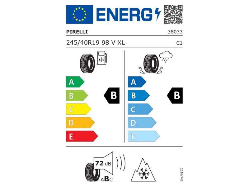 245/40/19 Pirelli Winter PZERO 98V XL зима