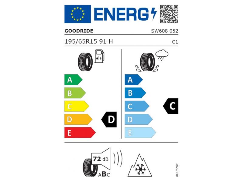 195/65/15 Goodride/Westlake 91H SW 608 Iarna