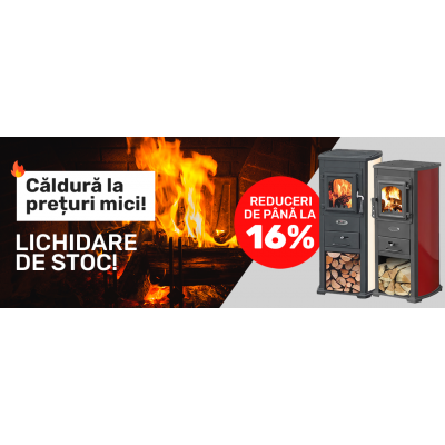 Lichidare de stoc la sobele pe lemne din fontă BLIST cu reduceri de până la 16%!