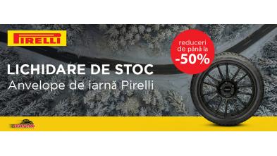Anvelope de iarnă premium Pirelli cu reducere de până la 50% și rate oneste