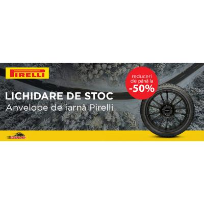 Anvelope de iarnă premium Pirelli cu reducere de până la 50% și rate oneste