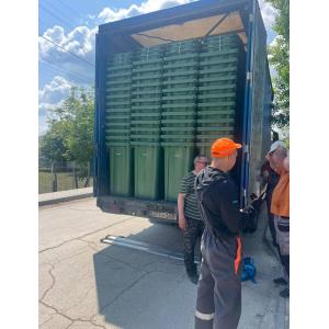 Цынцэрень выбирает чистоту! Eximotor SA поставляет евробаки для раздельного сбора мусора