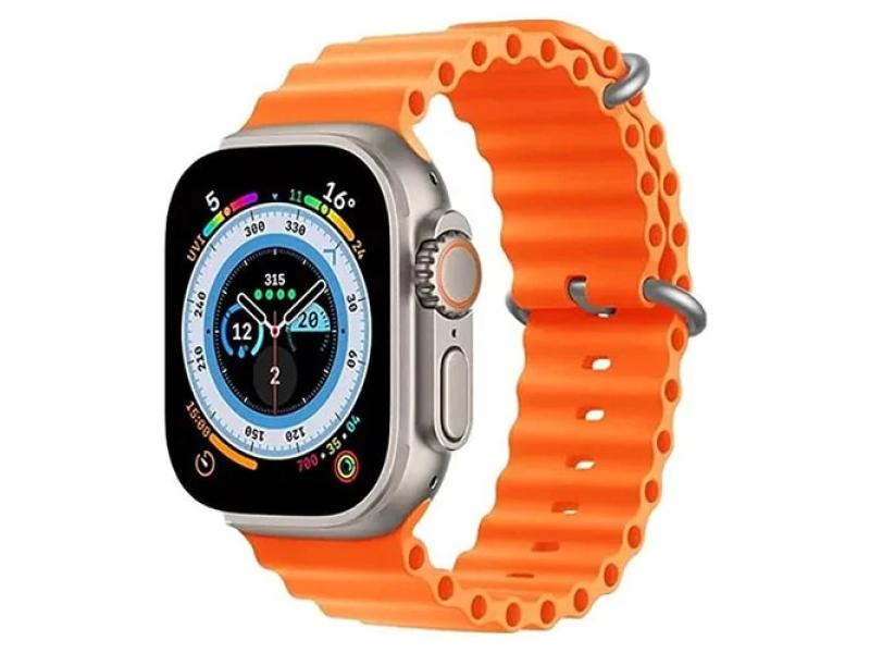 Ceas smart SKMEI T9000 Ultra-OG portocaliu ocean band