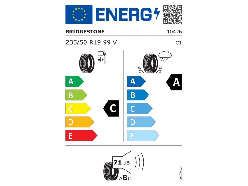 Шина Bridgestone ALENZA 1 235/50 R19 99V лето