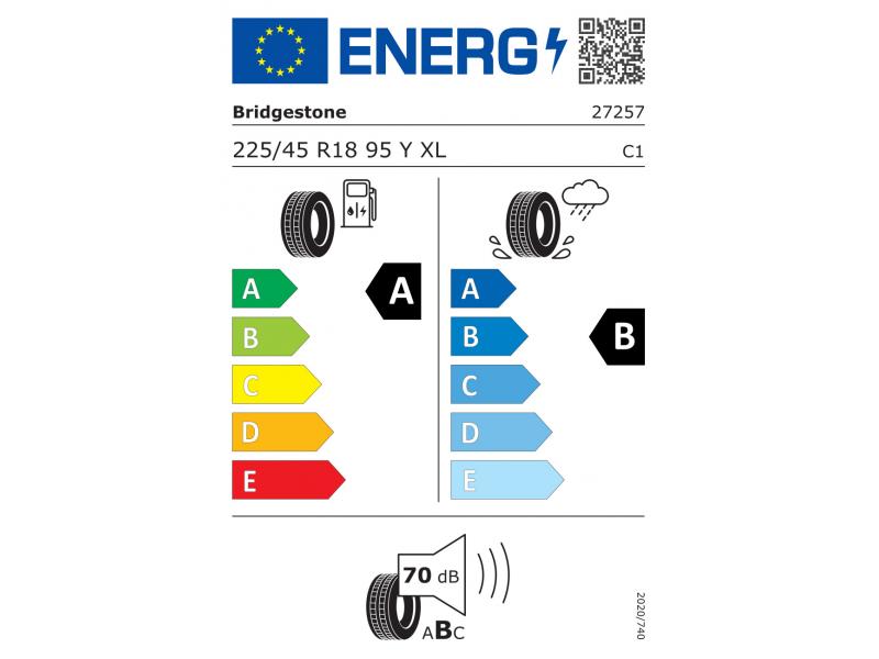 Шина Bridgestone Turanza 6 225/45 R18 95Y XL лето