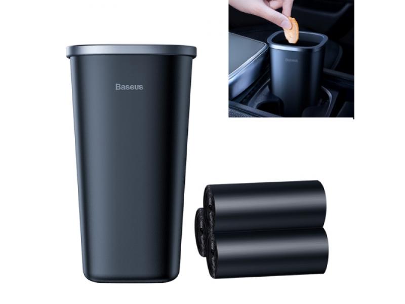 Автомобильный мусорный бак Baseus Dust-free (Trash Bag 3 roll/90) чёрный CRLJT-A01