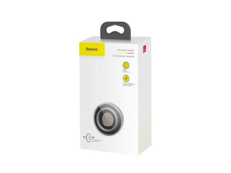 Автомобильный ароматизатор Baseus Circle SUXUN-QQ01 чёрный