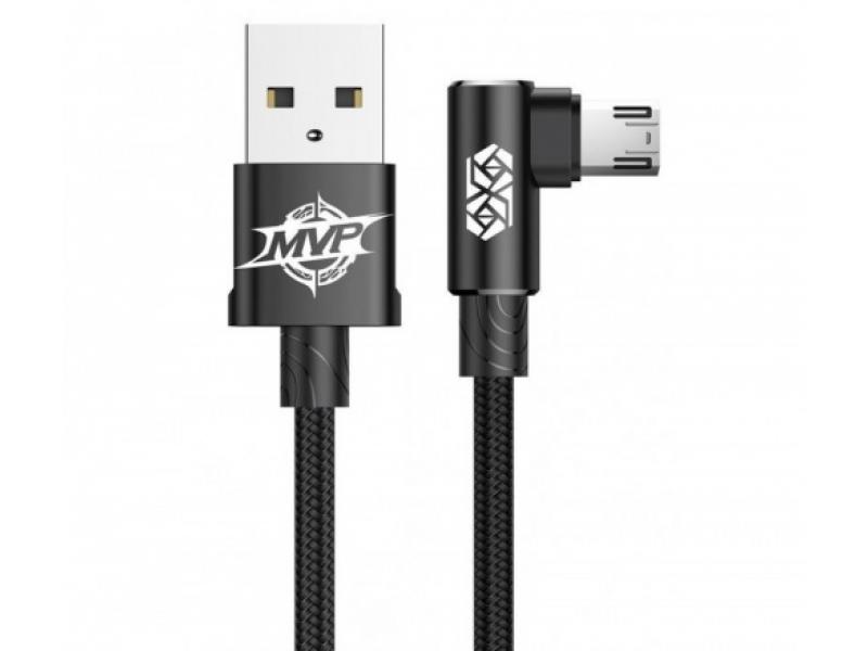 Кабель USB Baseus MVP Elbow Type For Micro 2A 1M чёрный CAMMVP-A01