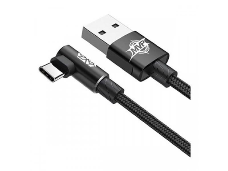 Кабель USB Baseus MVP Elbow Type For Type-C 2A 1M чёрный CATMVP-A01