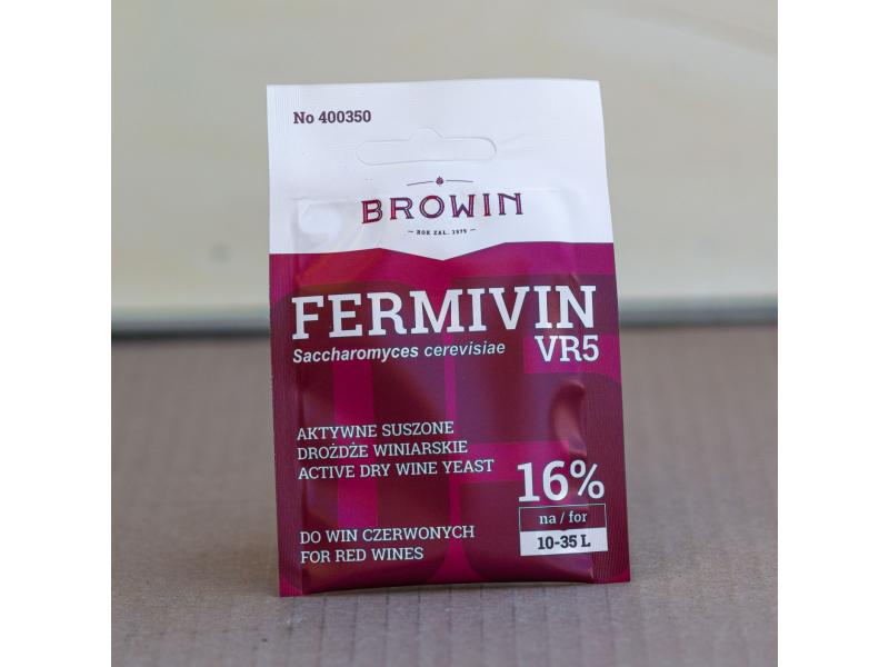 Дрожжи Fermivin VR5  для красного вина 16% , 7 г