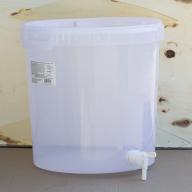Galeata de plastic pentru fermentare 30 l, cu un robinet și un capac