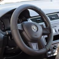 Steering wheel cover (black)