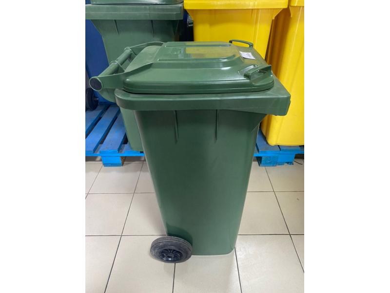 Контейнер для мусора с колесами EU 120 л (green)