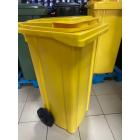 Контейнер для мусора с колесами EU 240 л (желтый) 
