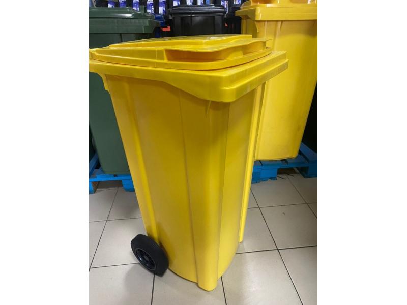 Контейнер для мусора с колесами EU 120 л (yellow)