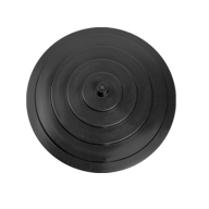 Round vat+lid 500lt black