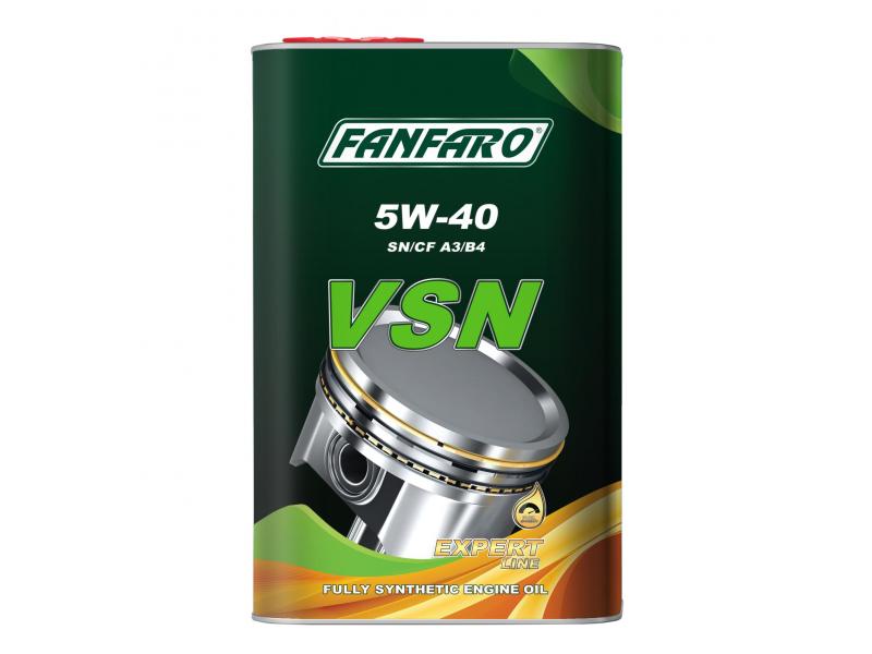 Масло FanFaro VSN (металл) 5W-40 (1L) Mоторное масло