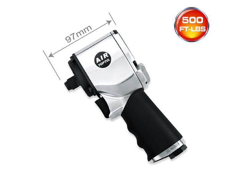 Cheie pneumatică cu impact 1/2″ 678 Nm, 9500 rpm, super-scurtă TOPTUL KAAQ1650