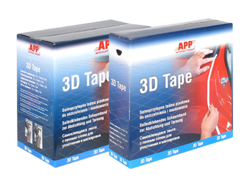 Самоклеящийся уплотнительный валик | белый | 13 мм x 50 м  APP 3D Tape