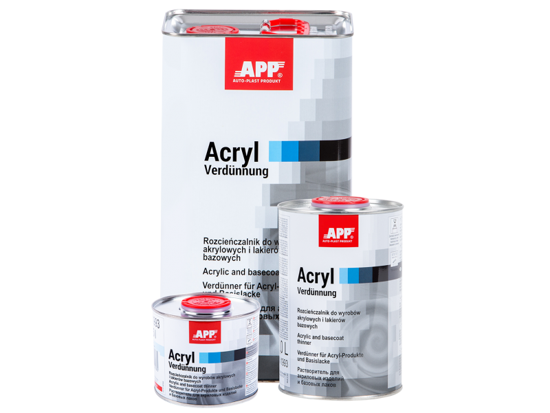 Растворитель APP Acryl Verdunnung нормальный 0,5L (для акриловых и базовых продуктов)