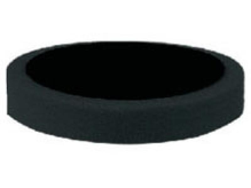 Burete de lustruire neted (cu prindere tip arici) moale | negru | 150 mm APP GP 150 M