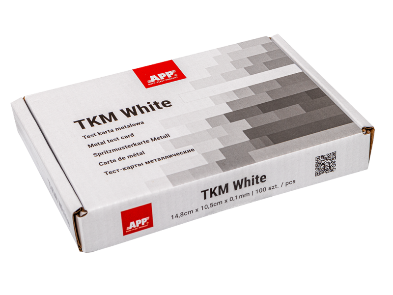 Тест-карты металлические APP TKM White