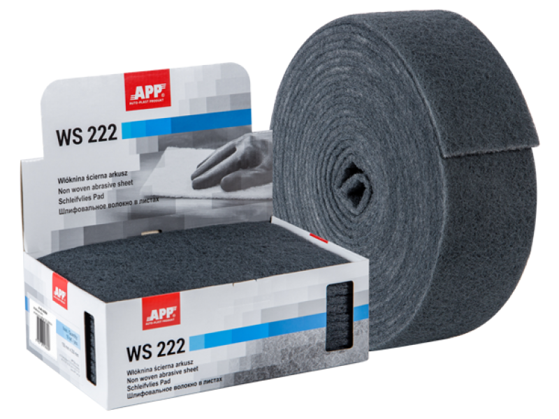 Наждачка волокнистая | мелкозернистая |серый | 150 x230mm  (10шт) APP WS 222