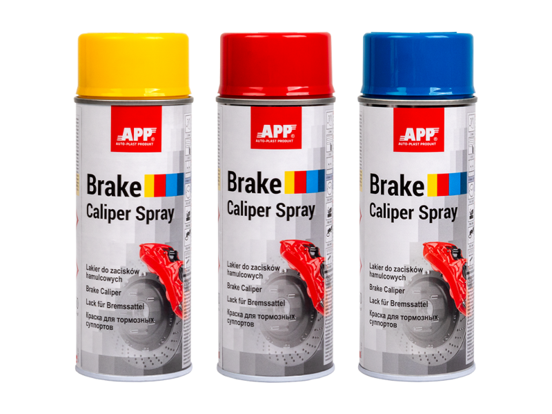Lac pentru etriere de frână | roșu | 400 ml APP Brake Caliper Spray