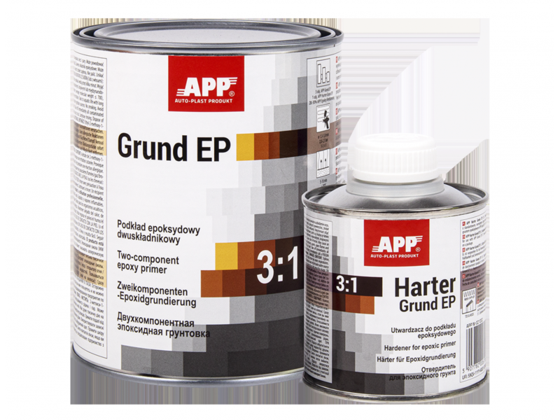 Grund epoxidic bicomponent, gri deschis | 1,00 kg – APP Grund EP 3:1