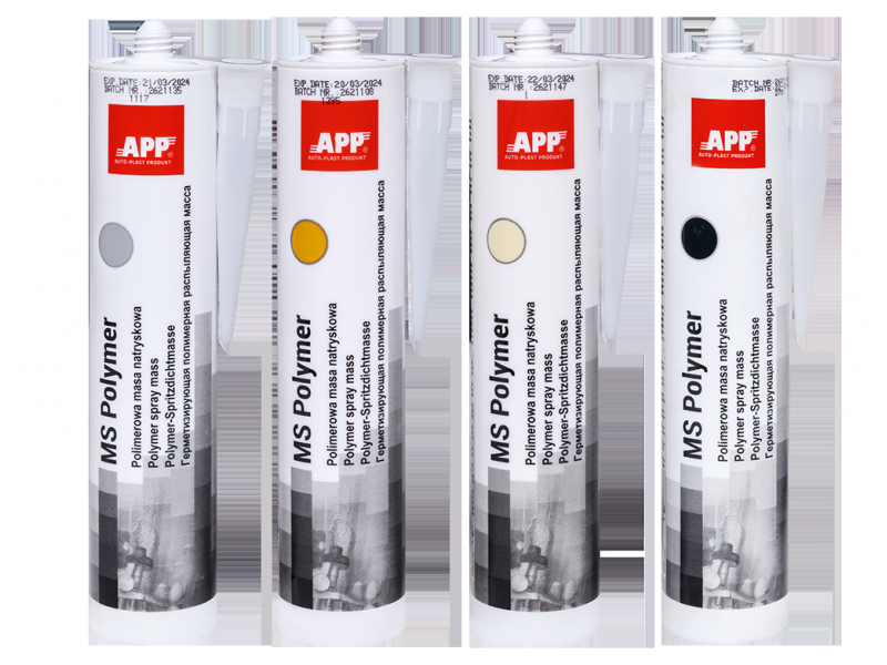 Герметизирующая полимерная распыляющаяся масса картридж | серый | 290ml APP MS Polymer