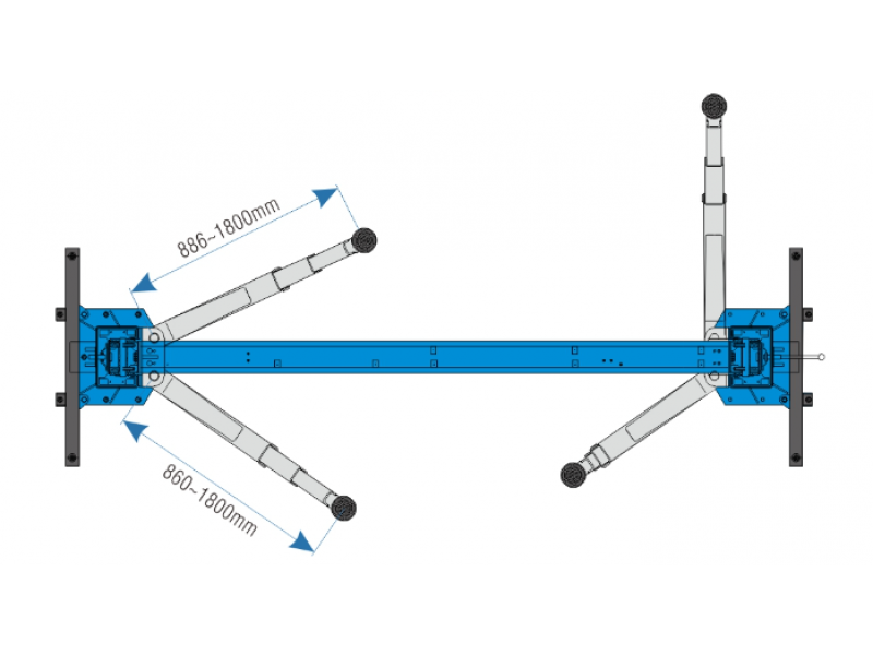 Подъемник 2-ух стоечный с верхней синхрониз. 5т 380V HTL3150S