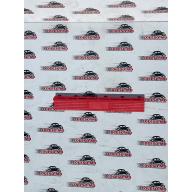 Модульная пластиковая плитка 40х6 (рамка) красная