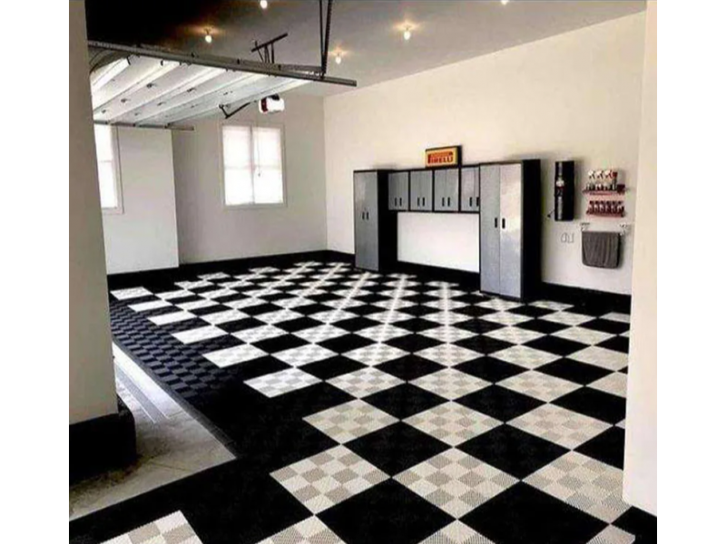 Модульная пластиковая плитка 40х40 красная