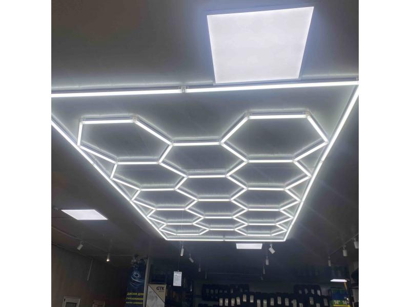 Iluminat LED modular tip fagure „14 CELULE” 4840 mm * 2430 mm (672 W 6500K)