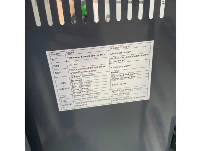 Încălzitor portabil pe motorină KlimaCom NDH-13 (13 kW, 50–70 m²)