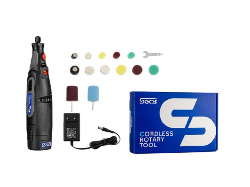 Мини-полировальная машина для деталей 12В / 18Вт  аккумулятор 12В 1500 мА·ч 