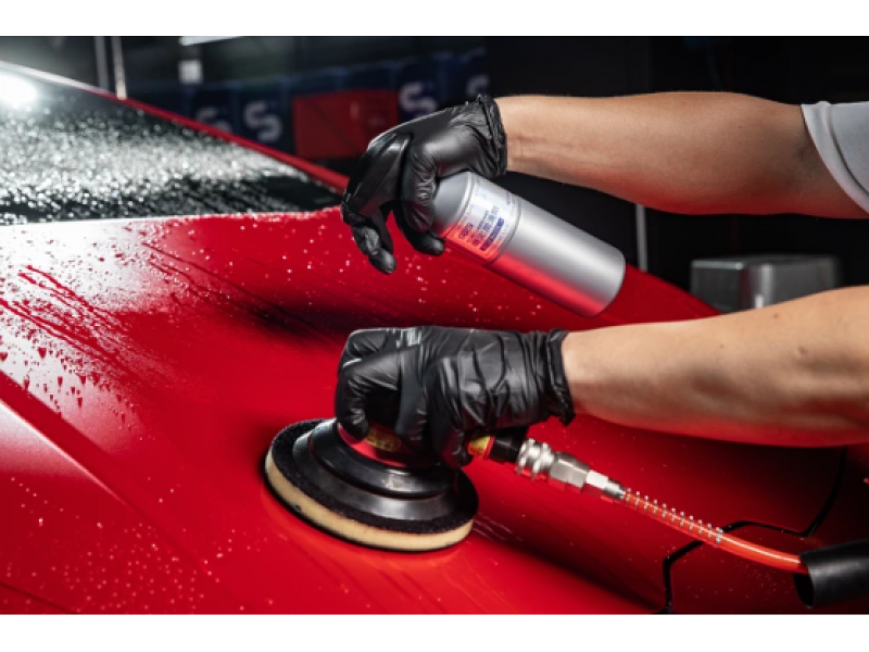 Пневматическая полировальная машина  5" малая порная тарелка Φ125 мм / эксцентрик 5 мм / 12000 об/ми