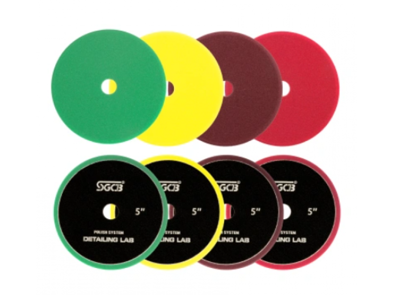 Поролоновый полировальный круг для финишной полировки  красный, 5"/130×140×20 мм