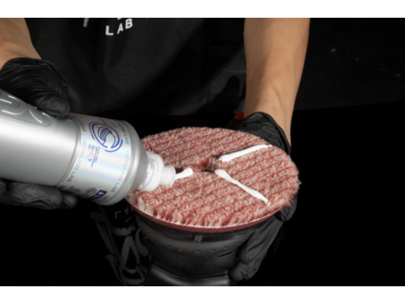 Шерстяной полировальный круг (для абразивной обработки/грубой полировки), красно белый, 5"/130×10mm