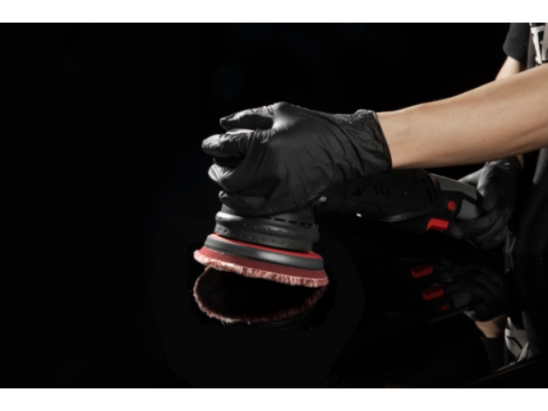 Шерстяной полировальный круг (для абразивной обработки/грубой полировки), красно белый, 5"/130×10mm