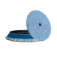 Шерстяной косой (скошенный) полировальный круг  сине-белый большой 5"/Φ130 мм