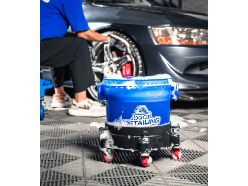 Căruț reglabil, Ø27 cm – Ø32,5, negru