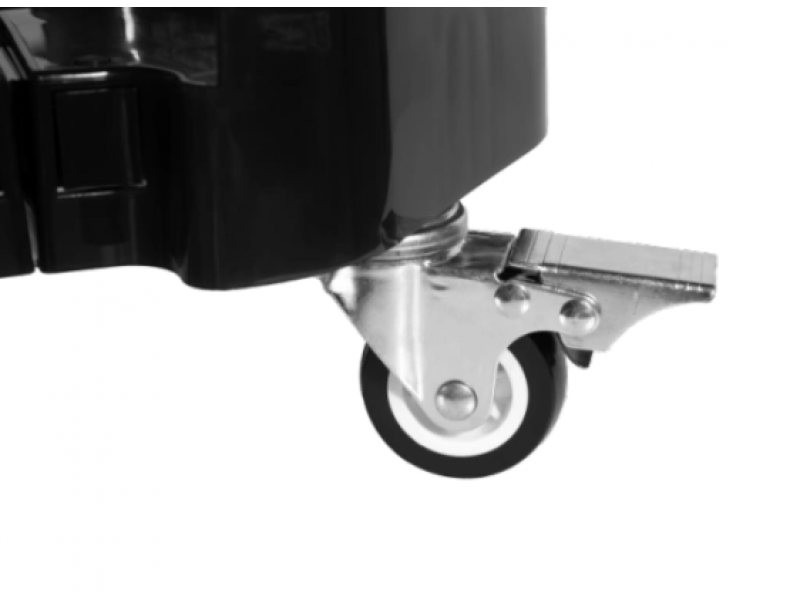 Căruț reglabil, Ø27 cm – Ø32,5, negru