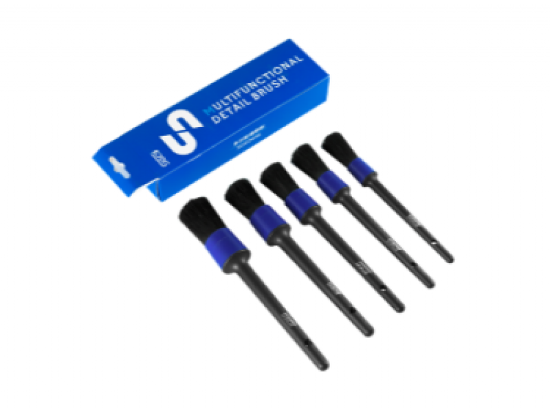 Набор щёток для детейлинга (Detail Brush)  универсальный 5 ед, 205/220/225/230/230 волокно+щетина