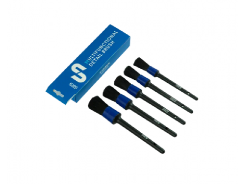 Набор щёток для детейлинга (Detail Brush)  универсальный 5 ед, 205/220/225/230/230 волокно+щетина