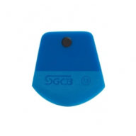 Ракель для PPF (трапециевидный) 12 х 9 см, толщина: 0,6 см / угол: 85° / с магнитом синий